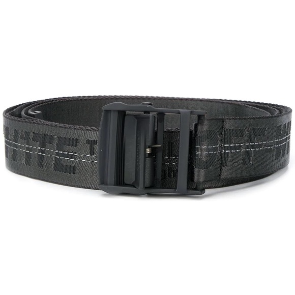 Off-White Black Industrial Long Logo Webbing Belt - Picture 9 of 10